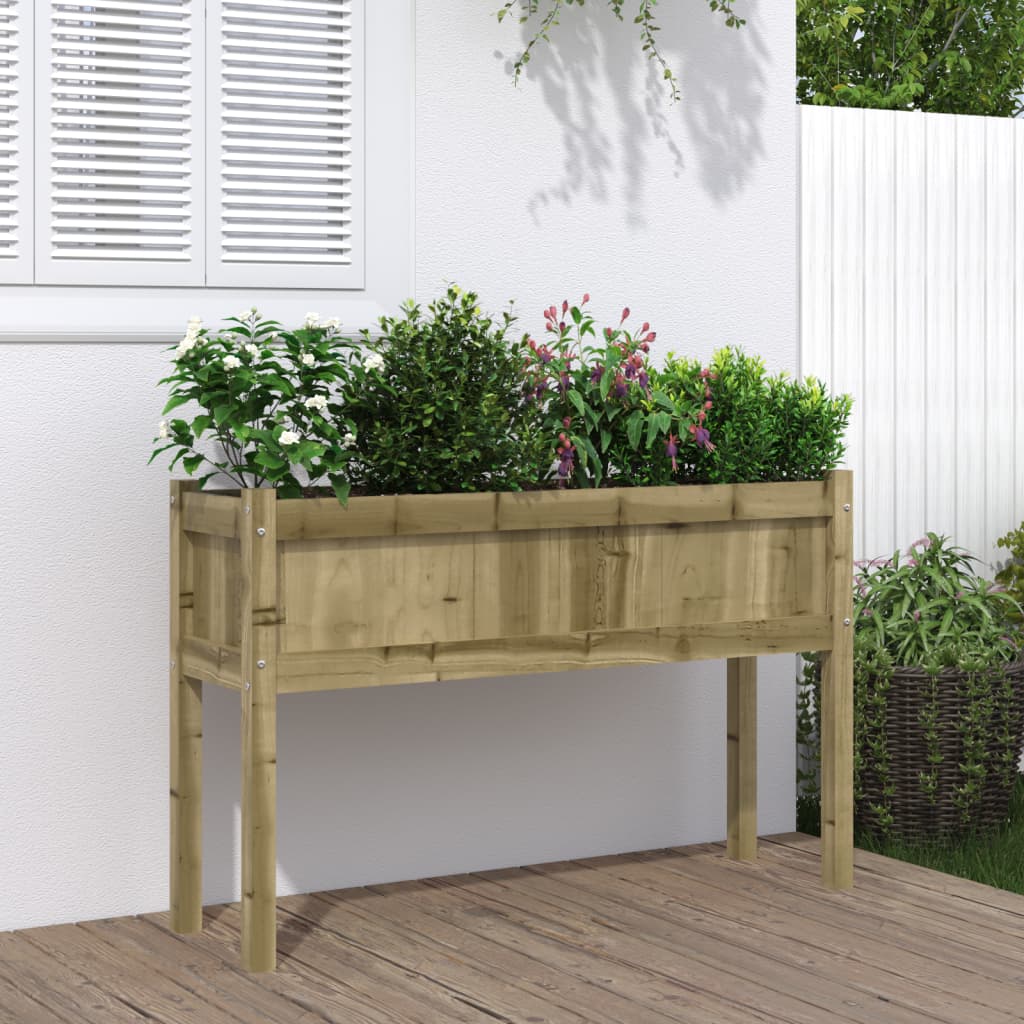 Plant Pot with Legs 110 x 31 x 70 cm Pressure Treated Pine Wood