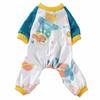 Pet Pajamas Striped Four-legged Clothes Cotton Printed Dog Clothes Four-legged Comfortable Knitted Pet Clothes