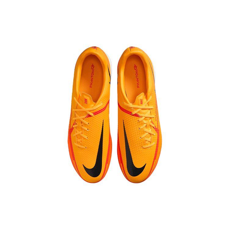Nike Phantom GT2 Academy Круглый носок На шнуровке IC/IN Для зала Амортизирующие Нескользящие Износостойкие Футбольные бутсы Мужские кроссовки Оранжевые DC0765-808