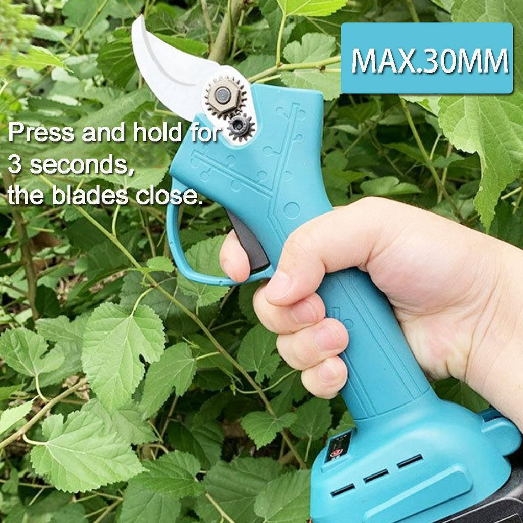 288V 800W Wireless Electric Rechargeable Scissors Pruning Shears Tree Garden Tool Branches Pruning Tools With 2 Li-ion Battery