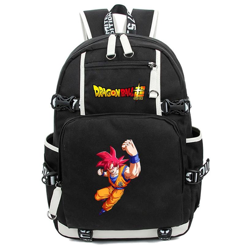 Рюкзак-сумка унисекс в стиле аниме «Dragon Ball» для девочек, мальчиков, студентов, подростков, детей, женщин, большая вместительная сумка для ноутбука, милая повседневная школьная сумка, подарок на день рождения для детей