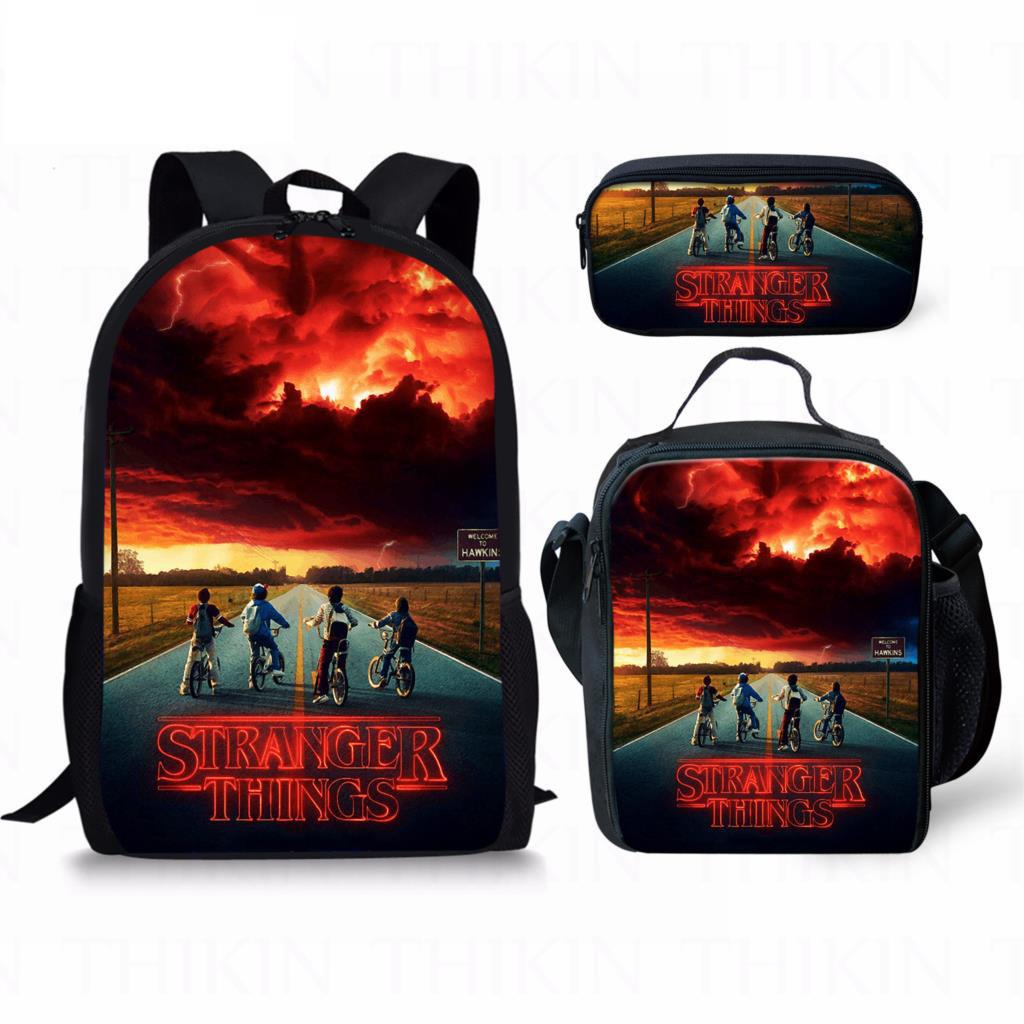 Набор: Рюкзак и Пенал Stranger Things 3 Для Ежедневного Использования Из Нейлонового Материала