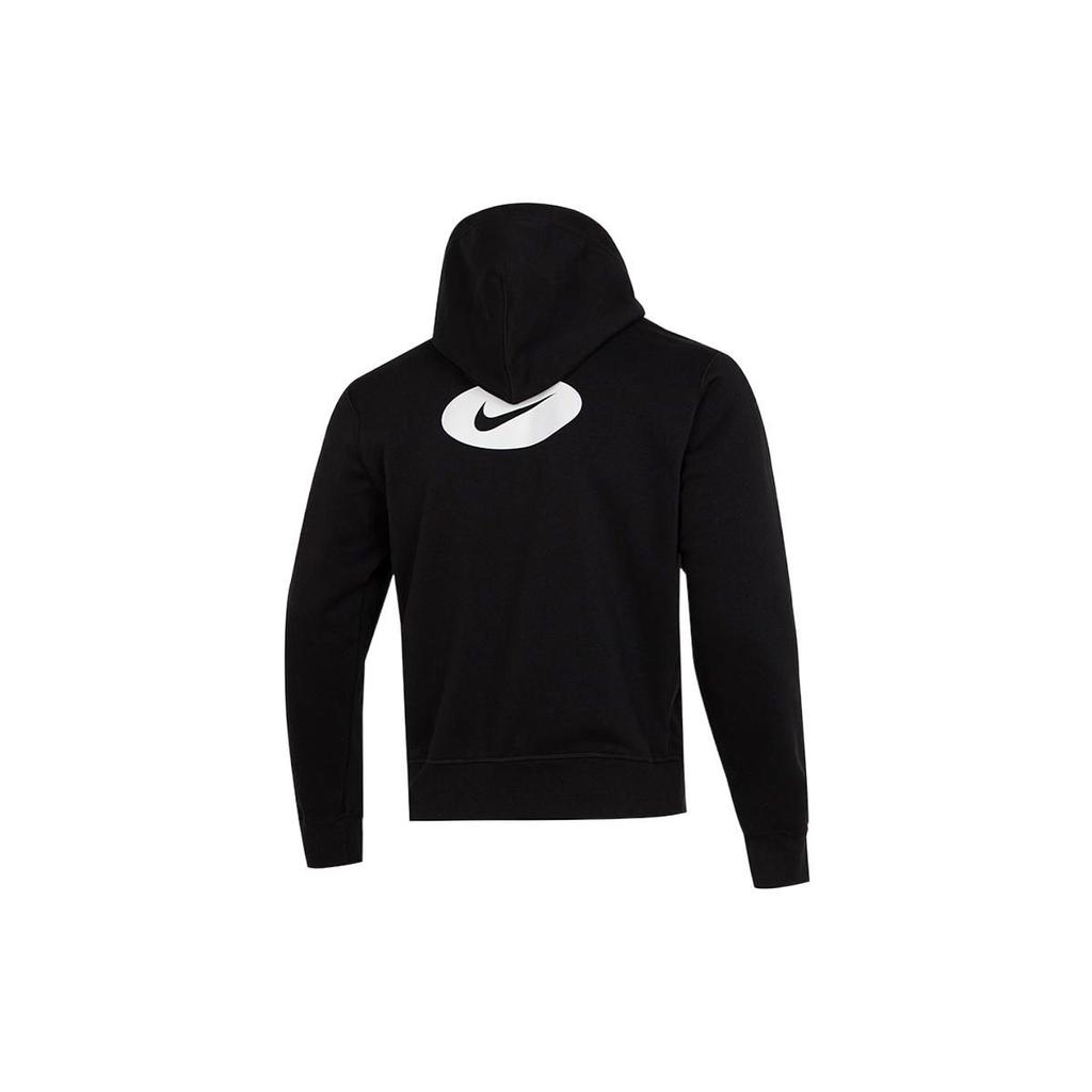 Nike Sportswear Swoosh League Fleece-Lined Zip Hoodie Jacket Men Outerwear Black DM5341-010