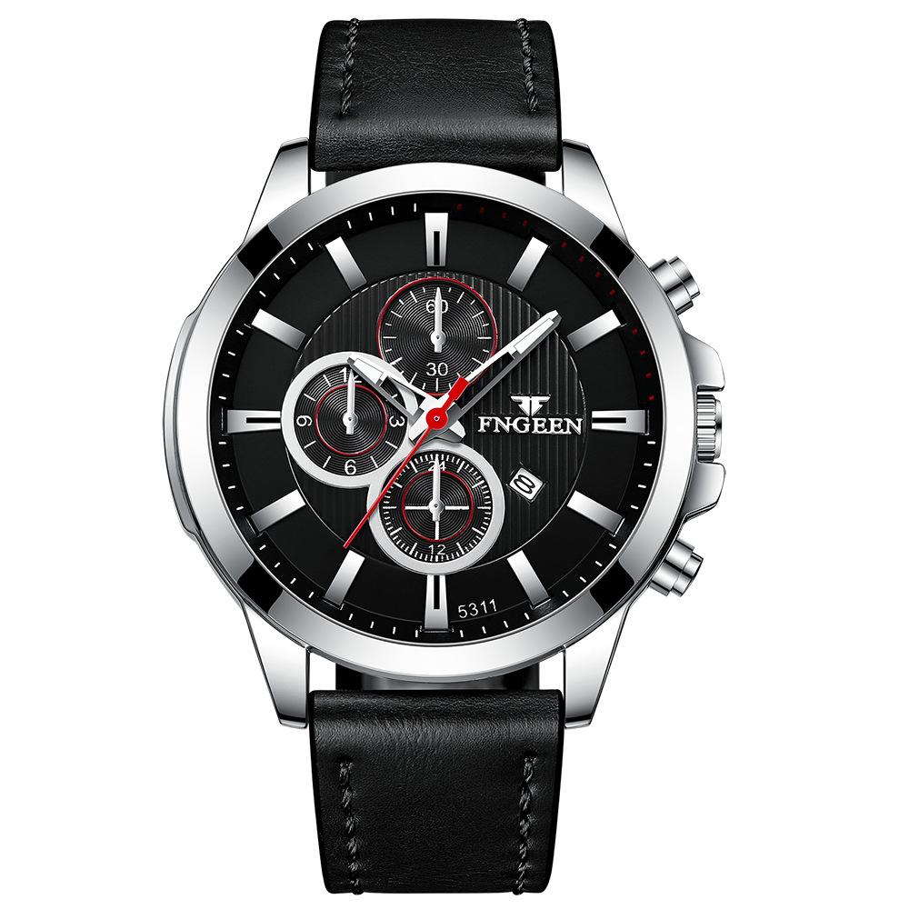 Лучший бренд, спортивные часы, повседневные мужские водонепроницаемые кварцевые часы, светящиеся мужские деловые часы из черного золота