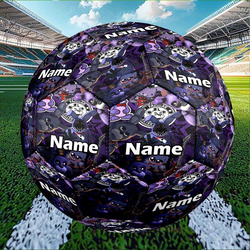 Custom Name Personalized Five Nights at Freddy's Print Size 5 Soccer Ball Training & Match Football, for Team, Kicking, Gift for Football