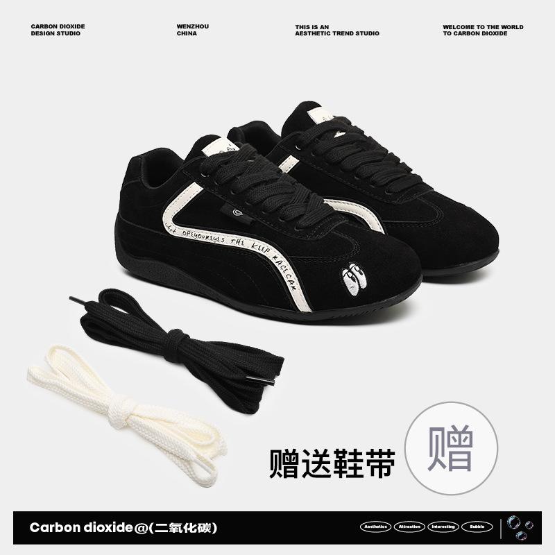 Нишевые ретро красные тонкоподошвенные яблочные туфли мужские пара шнурков универсальные спортивные и повседневные на плоской подошве парные немецкие тренировочные туфли