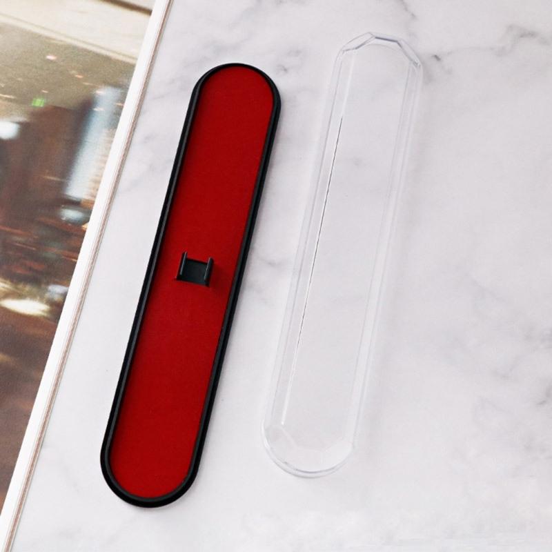 Прозрачный компактный прямоугольный пенал для ручек, карандашей, ластиков. Школьные и офисные органайзеры.