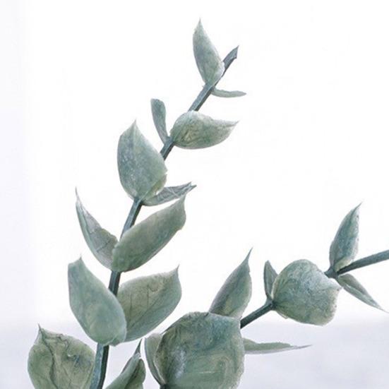 Artificial Eucalyptus Leaf Napkin Ring Farmhouse Rustic Jute Rope Wooden Bead Dinner Napkin Holder Birthday Wedding Party Dining Table Decoration