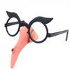 Halloween Party Glasses Witch Nose Glasses Fancy Dress Funny Eye Glass Frame Witch Cosplay Props
