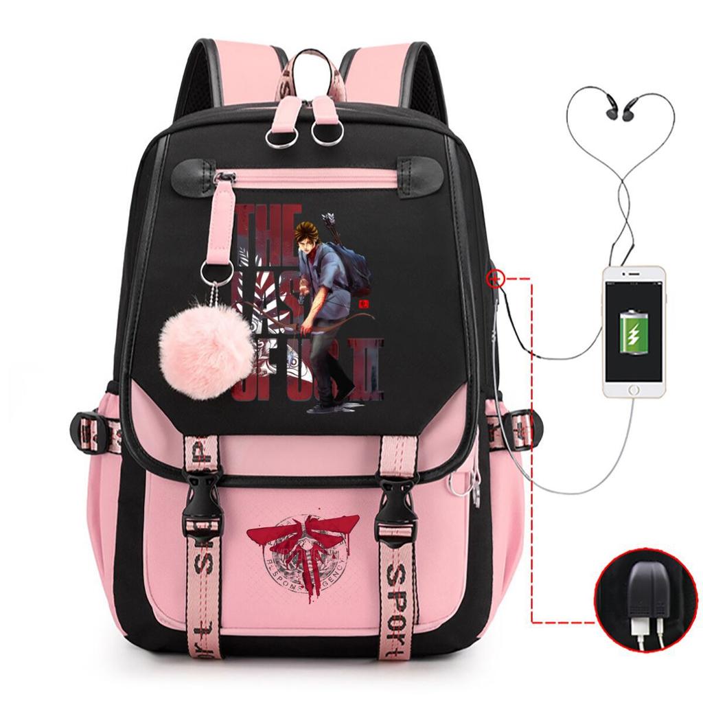 The Last of Us Printed Youth Leisure Travel Backpack Multifunctional Student School Bag