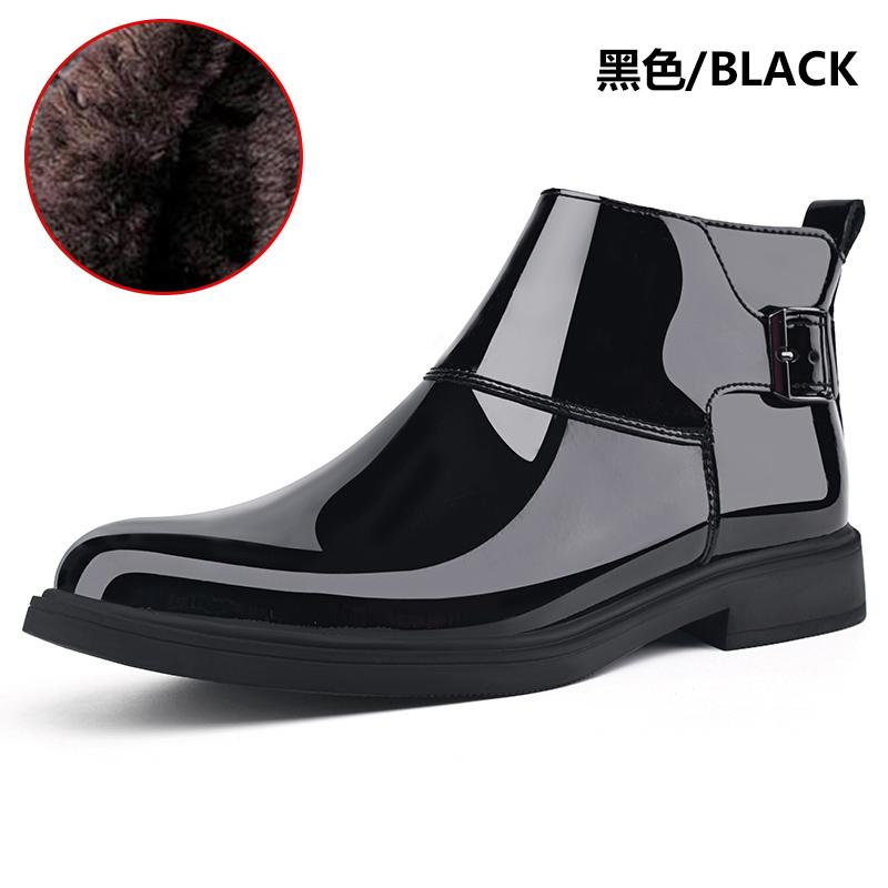 Men'S Classic Retro Chelsea Boots Mens Fashion Leather Ankle Boots Men British Style Short Boots High-Top Business Formal Shoes