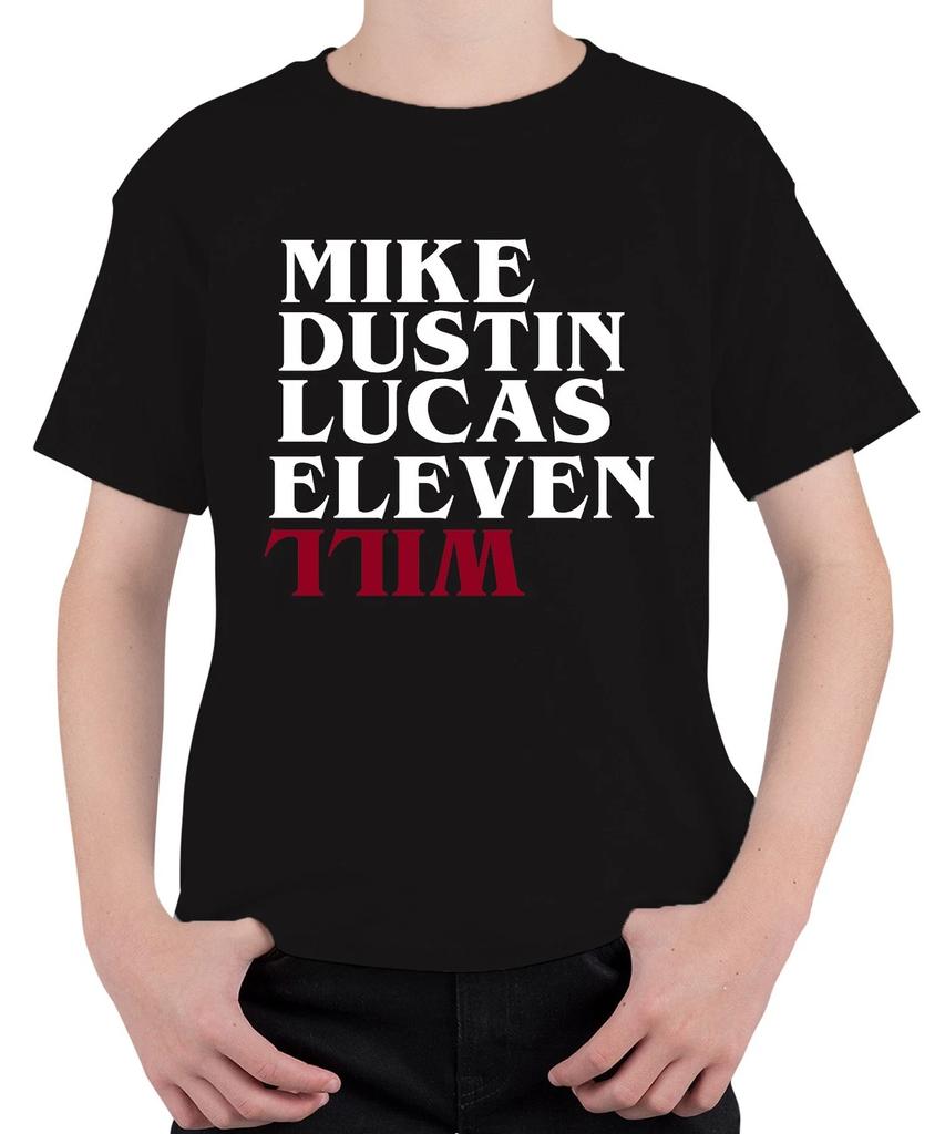 Eleven Mike Dustin Lucas Tim Series Fan Gift Retro Unisex Kids T-Shirt-