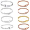 MULA Reflection Bracelet Rose Gold Color 925 Starling Silver Steel Mesh Flat Bracelet Fit Original Charms Bead DIY Fashion Women