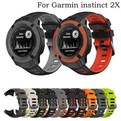 26 мм силиконовый ремешок для часов для Garmin Instinct 2X Solar-Tactical Edition SmartWatch браслет ремешок для часов ремешок для замены