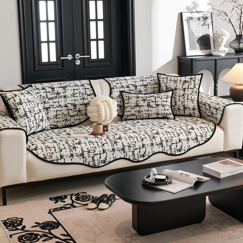 Sofa Cushion Chenier Irregular Special-Shaped Simple Modern Seat Cushion Sofa Cover Non-Slip Four-Season Sofa Cover Cloth Towel