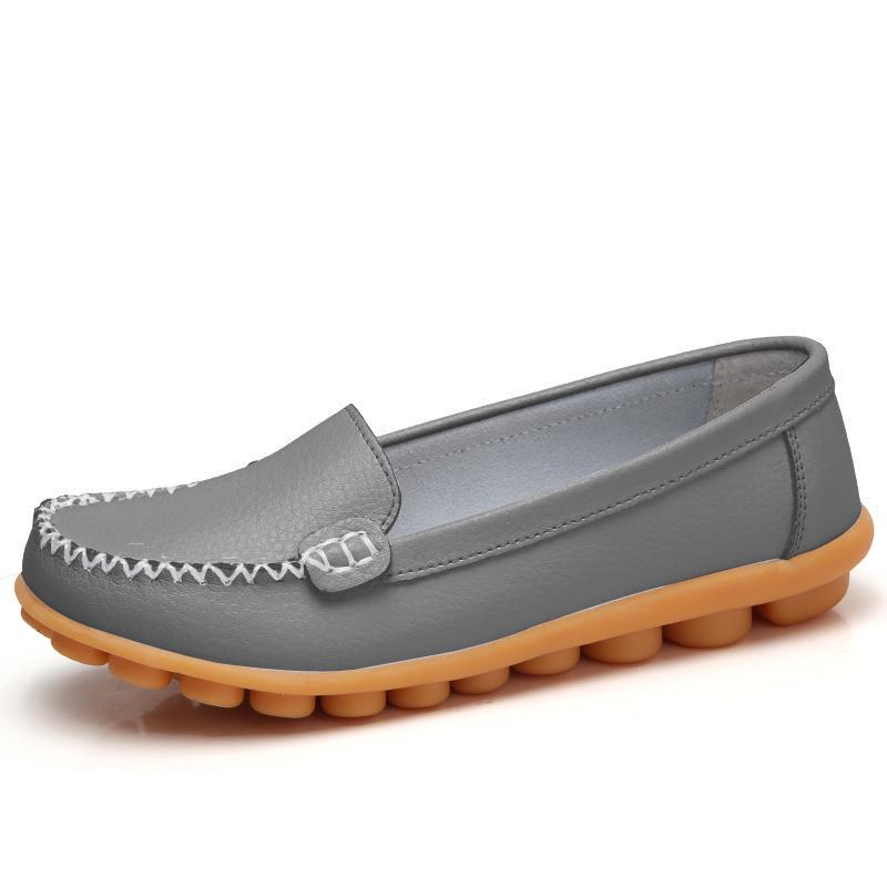 Модные женские туфли Zanpace из натуральной кожи, женские мокасины, мокасины для мам, мягкие повседневные женские туфли для вождения, балетки, туфли на платформе