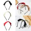 Fashion Sweet Vintage Wide Hairband Bow Bezel Headwear Bow Hair Bands Headband