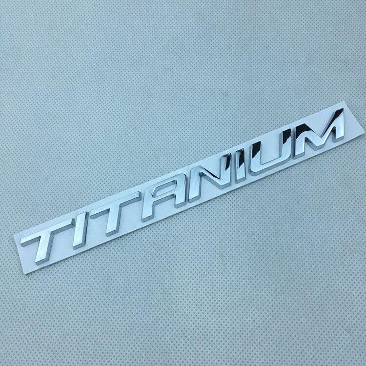 1X 3D металлическая Титановая эмблема заднего багажника, хромированный значок, наклейки для автомобиля, наклейки, пригодные для Ford Mondeo Taurus Ecosport, Стайлинг автомобиля