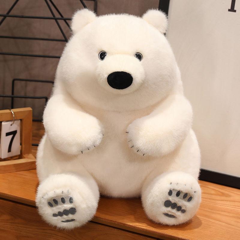 Плюшевая кукла Белый медведь пухлая милая мягкая игрушка животное девочка плюшевый рюкзак подарок девушке игрушка Белый медведь для детей