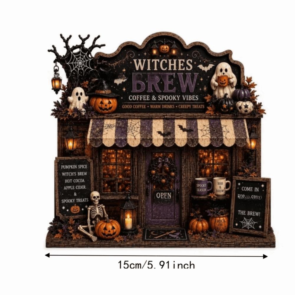 Shop Shape Bookshelf Corner Decor Vintage Halloween Desk Decoration Autumn