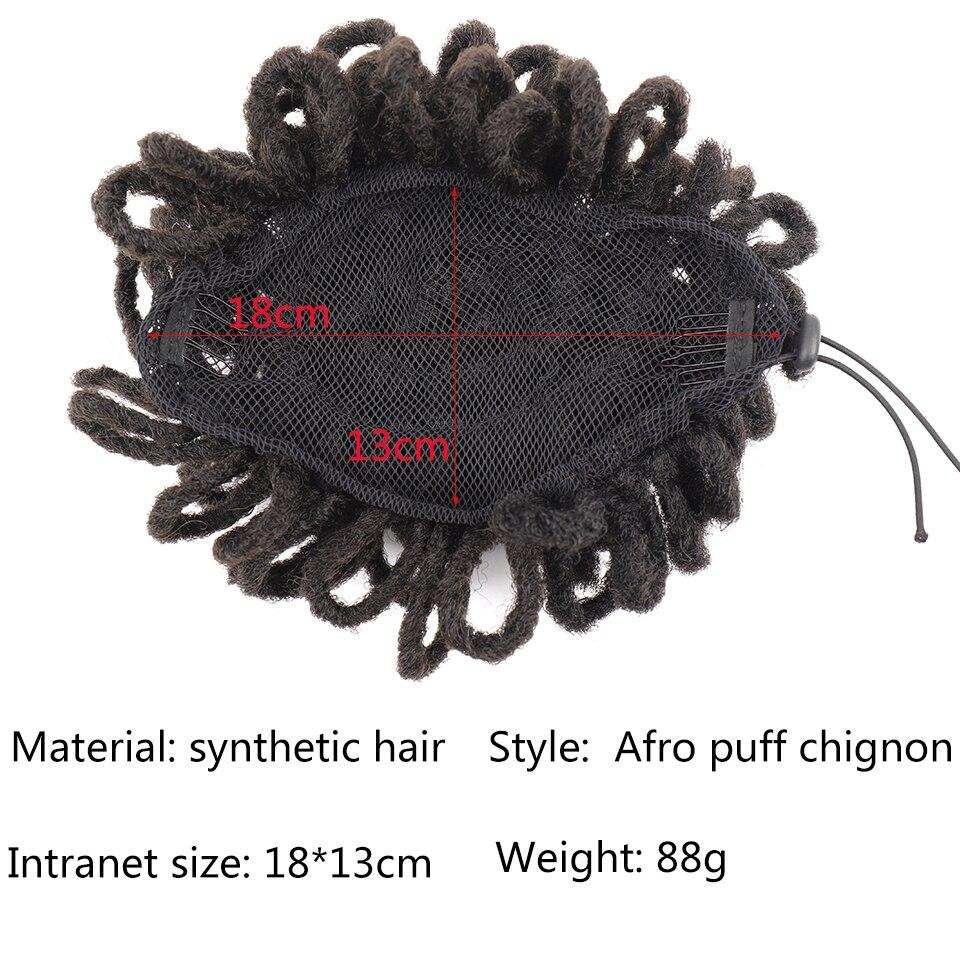 LUPU Синтетические дреды, шиньон, искусственные локоны, пучок для волос, шиньон, заколка для конского хвоста, наращивание волос для чернокожих женщин