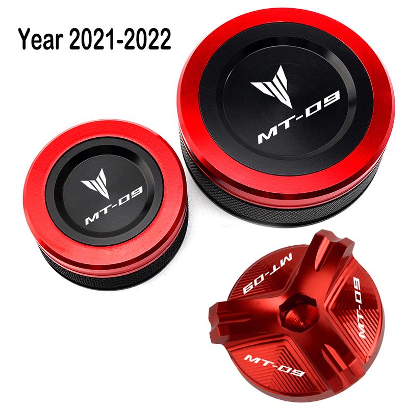 Для Yamaha MT09 MT-09 MT 09 Tracer SP FZ09 FJ09 2013-2022 Мотоцикл Передний Задний Резервуар Тормозной Жидкости Крышка Бака Маслонаполнитель