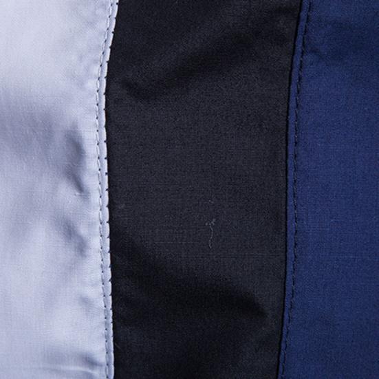 Men Shirt Color Block Splicing Streetwear Buttoned Korean Style Social Shirt for Office