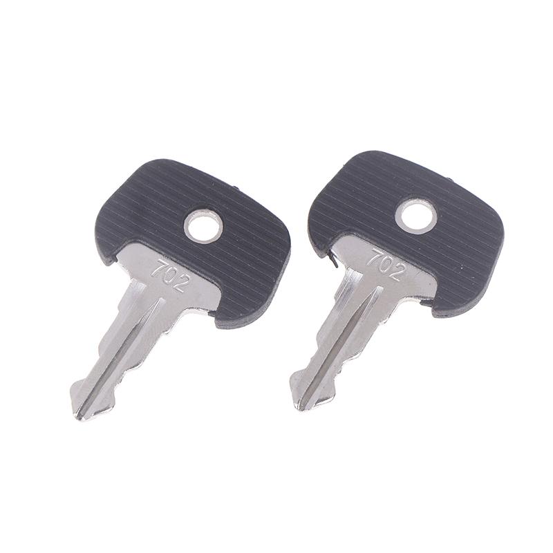 2Pcs 702 Black Keys Ignition Keys Forklift 28520490 Ignition Key Power Start Key Manual Electric Forklift Accessories