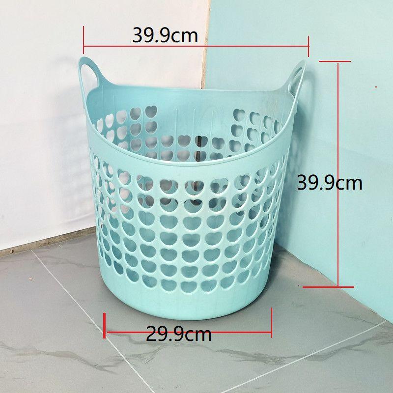 1 шт. большая 45x40 см Пластиковые корзины для белья с ручками Большие Маленькие Полые Вентилируемые Корзины Портативные для Хранения Грязной Одежды