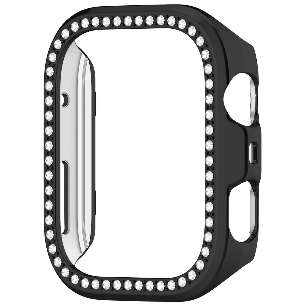 For Huawei Watch Fit 4 Pro Watch Case Rhinestone Decor Hollow Electroplating PC Watch Cover