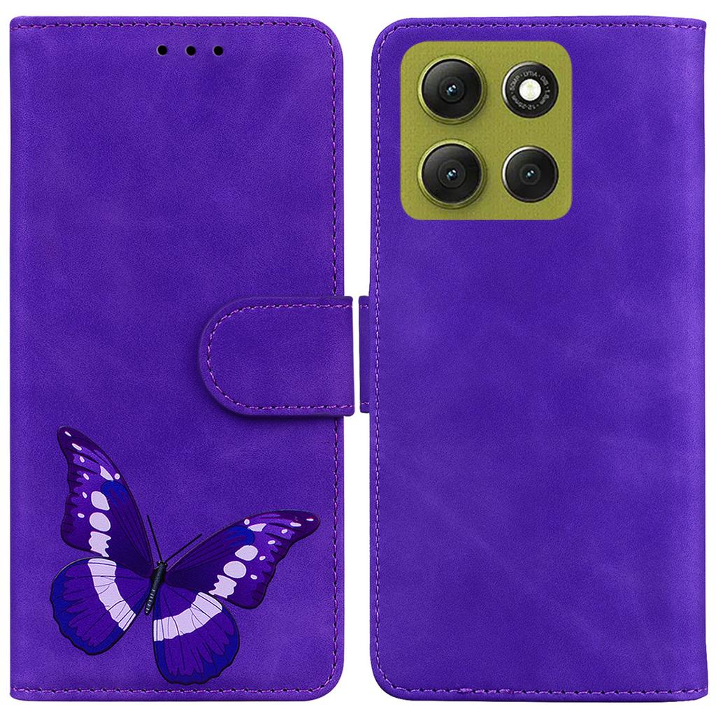 For Motorola Moto G86 5G Stand Case PU Leather Phone Cover Butterfly Printed