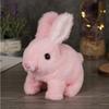 Long-haired Bunny Electric Plush Toy Soft Plush Simulation Shape Small Animal Doll Battery Interactive Children's Favorite Gift