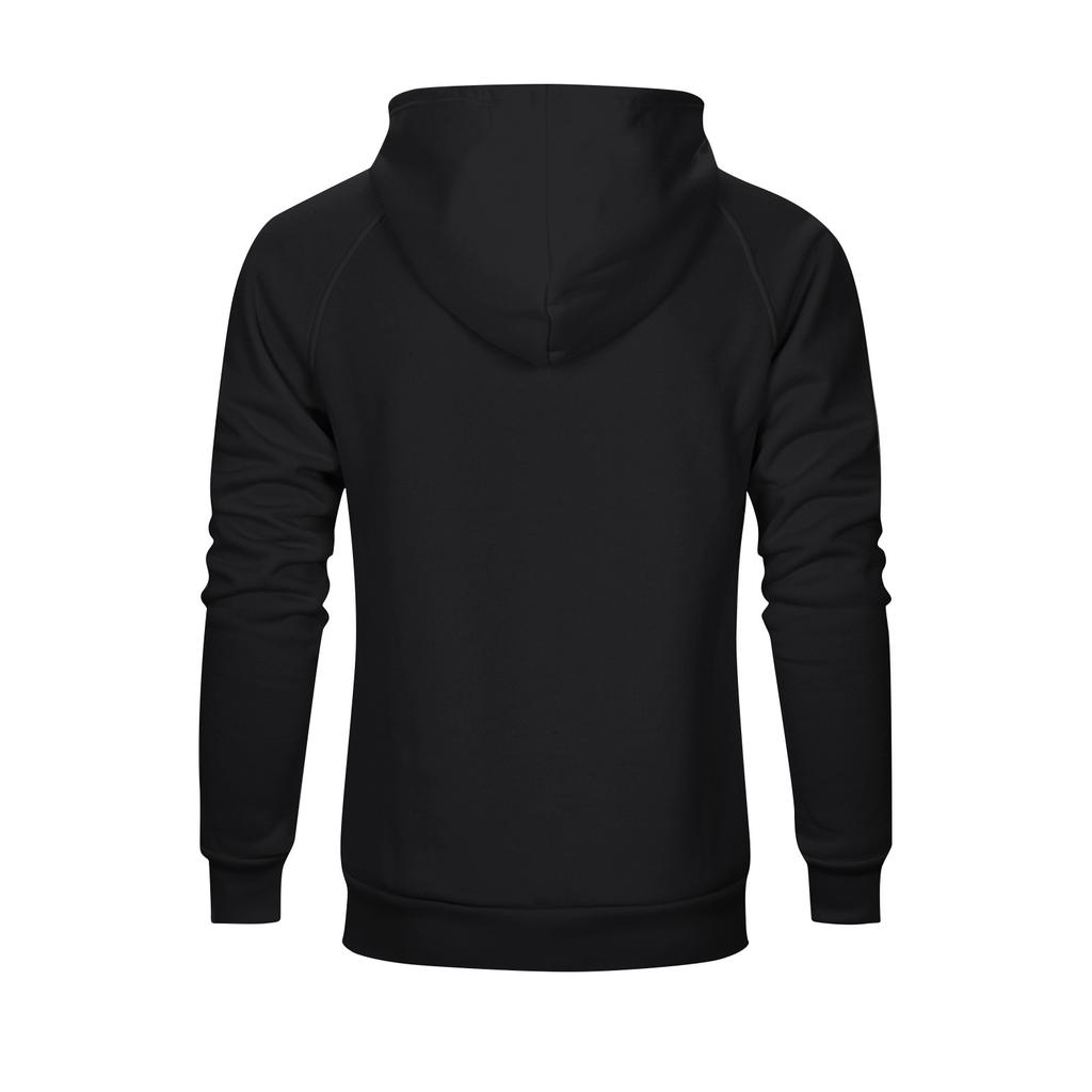 Men's Loose Printed Hooded Sweatshirt Men's Casual Fashion Sports Raglan Sleeves Pullover Sweatshirt