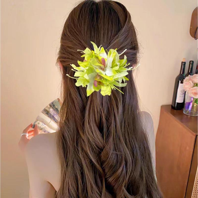Tropical Flower Hair Clip Floral Hairpin Barrette Hair Decoration Hair Accesories For Bridal And Everyday Hairstyles