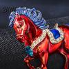 Изысканная Брошь-Булавка Инкрустированная Сверкающими Стразами Дизайн Лошади Воротник