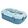 3 Compartment Leakproof Lunch Box With Soup Bowl Food Storage Container  For Office