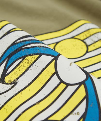 IMPROMES Casual SIDEWAYSTANCE Men's Wave Short Sleeve T-Shirt, White