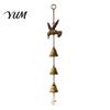 Garden Art for Yard Vintage Hummingbird Wind Chime, Metal Hanging Ornament with Bells & Crystal Ornaments Suncatcher, Rustic Decor Outdoor Patio Porch