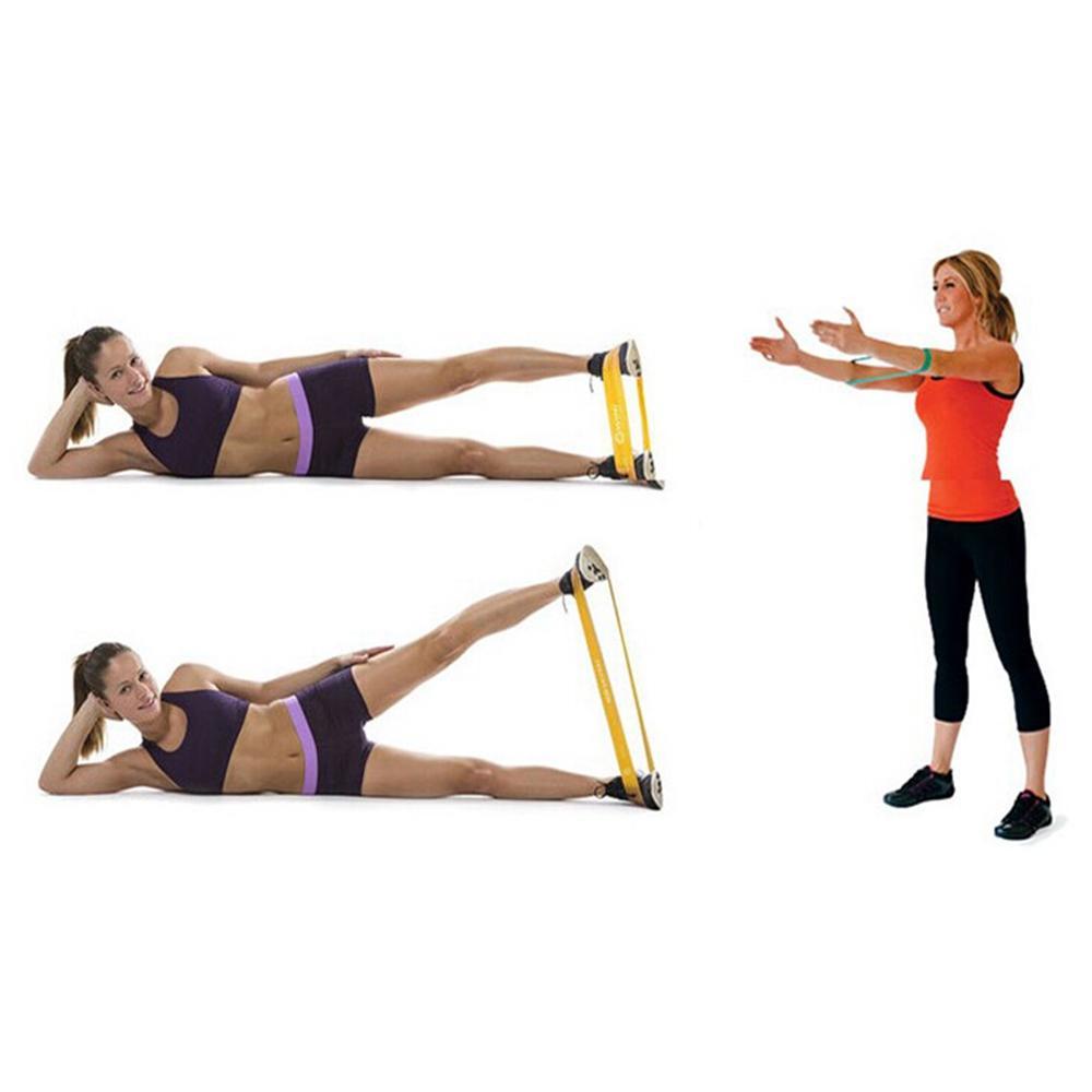 Sports Expander Gym Resistance Bands Elastic Band Strength Training Ruber