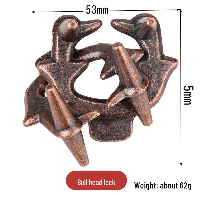 Замок Конгмин 9 звеньев IQ-пазл - Образовательная игрушка из цинкового сплава для взрослых и детей