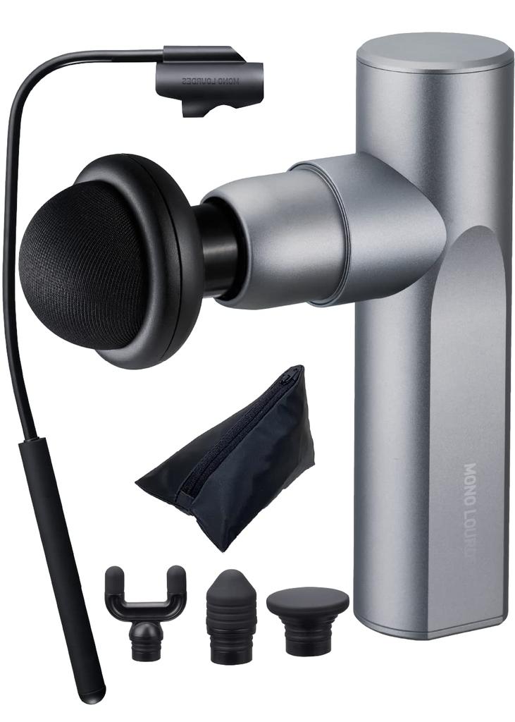 ATEX Пистолет для миофасциального релиза ATEX На спине, на плече, на руке, небольшой, легкий, 250 г, Mono Lourdes Plus Arm, серый AX-HXL236gr, отечественный производитель в Японии