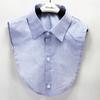 SHOWERSMILE Fake Collar Shirt Cotton Shirt Men Women Detachable Collar Male Lapel Fake False Collar Blue Clothing Accessories