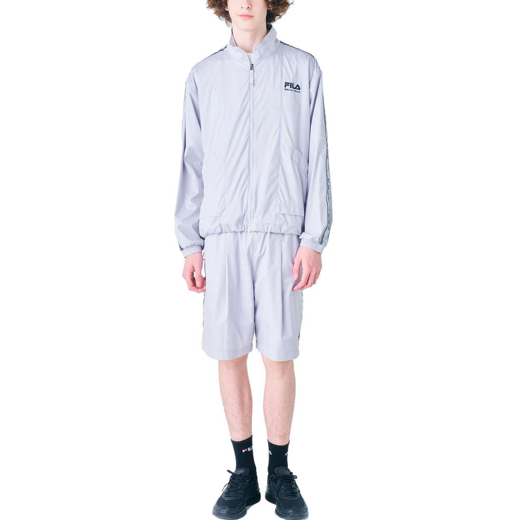 Fila Куртки Унисекс Серый Воротник-стойка Умеренный Другое FS2JKF2115X-LGY