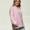Oversized Plaid Sweater for Women Autumn Winter Soft Warm Pullovers Knitted Top