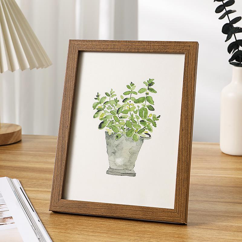 Простая деревянная подставка для фоторамки для отпечатков размером 5-10 дюймов, формата А4, настенное креативное украшение для фотографий