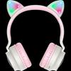 Беспроводная игровая гарнитура HOCO W27 Luminous Cat Ear