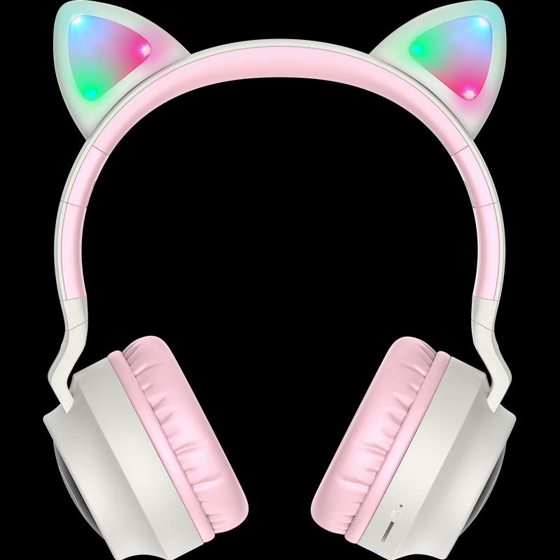 Беспроводная игровая гарнитура HOCO W27 Luminous Cat Ear
