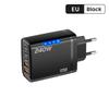 Зарядное устройство USB C PD на 5 портов Quick Charge 3.0 Type C USB Зарядные устройства для телефона Адаптер для быстрой зарядки для iPhone 16 15 Samsung Huawei