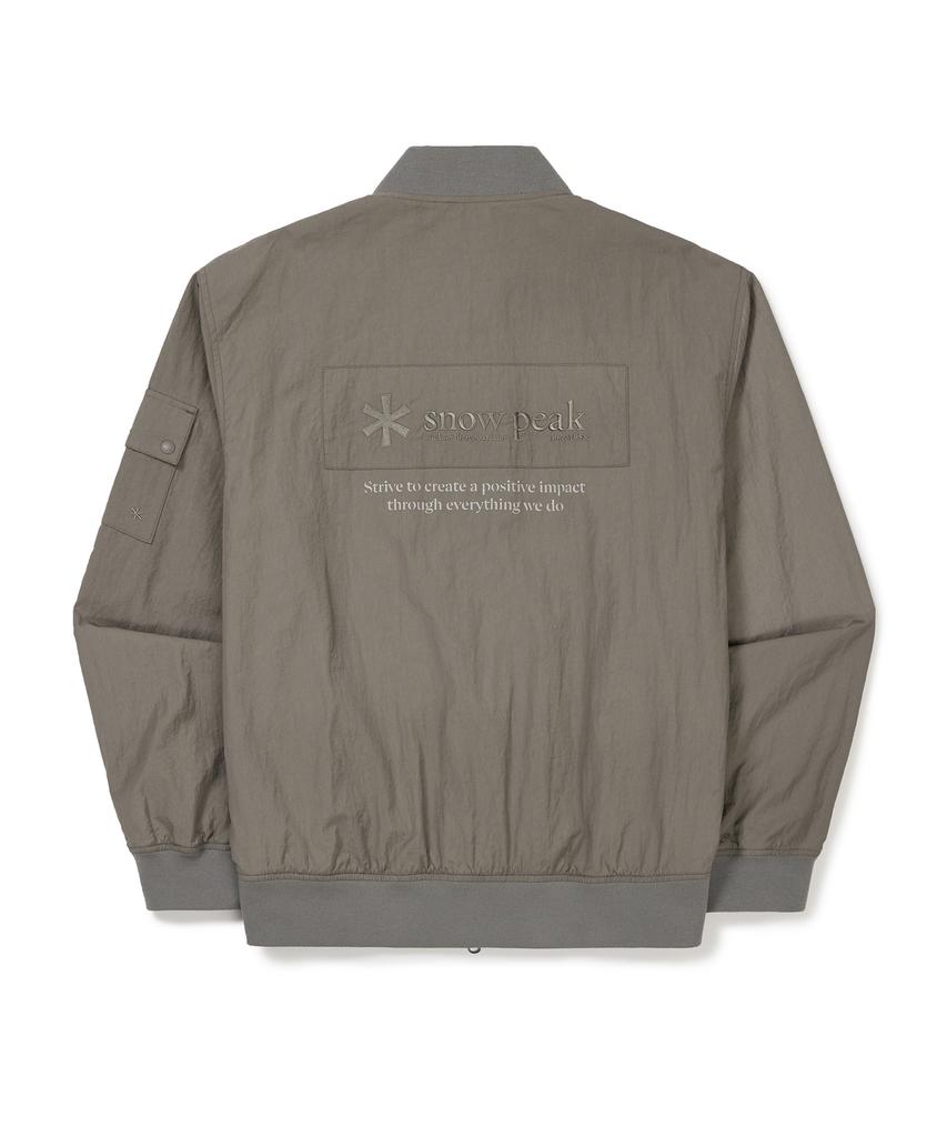 Бомбер Snowpeak Apparel с тканой нашивкой (S24Fmtwb36) Темный хаки