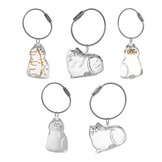 Прозрачная бутылочка для хранения кошачьей шерсти, брелок-сувенир для сбора кошачьей шерсти
